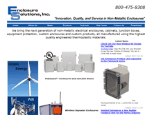 Tablet Screenshot of enclosure-solutions.com